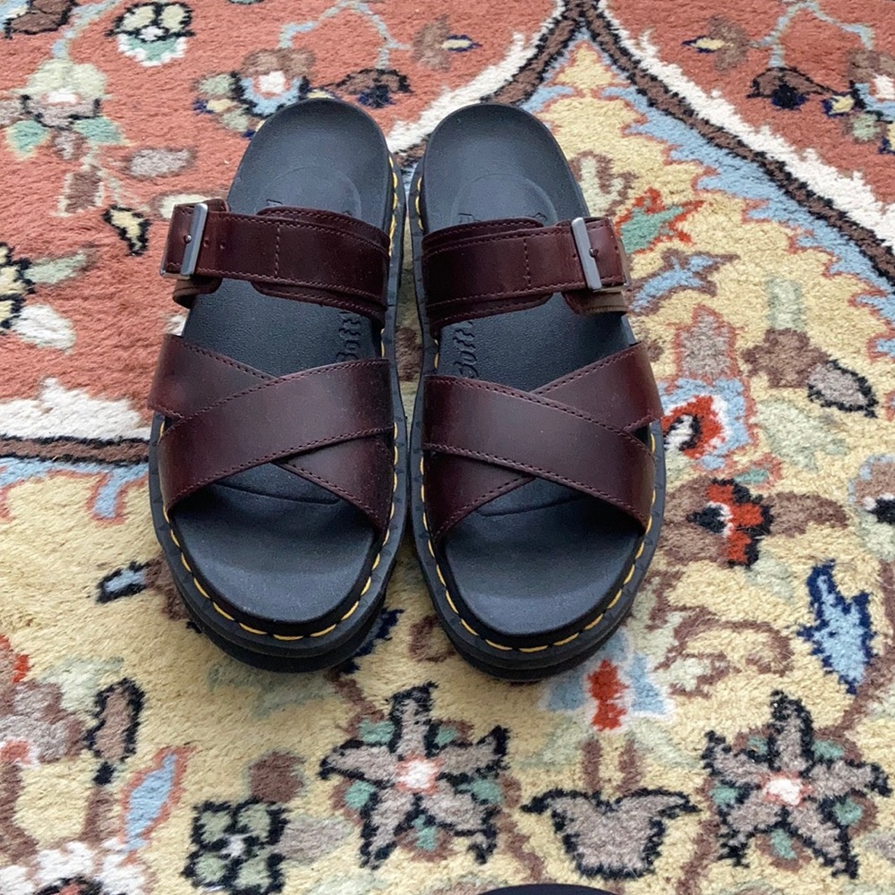 Doc Martens burgundy sandals
